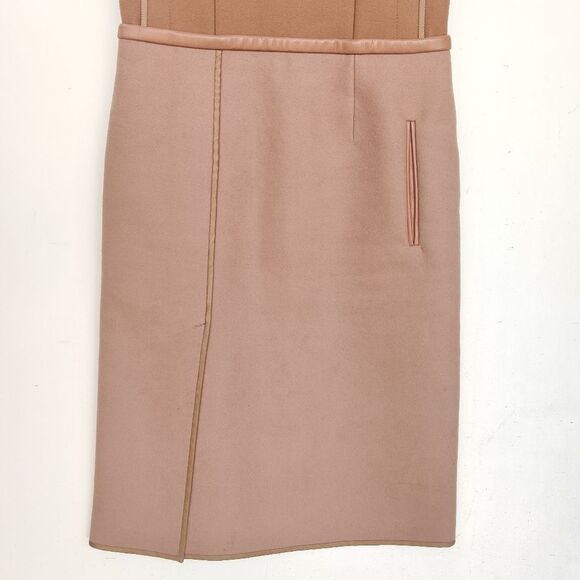Chloe Wool Sleeveless Camel Dress Size 34 US 2 - Picture 7 of 16